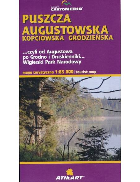 Puszcza  Augustowska turista térkép Wigierski NP