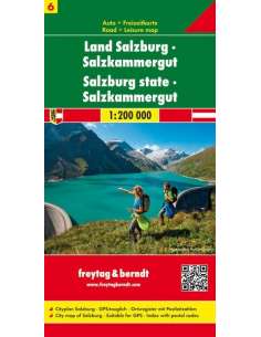Land Salzburg - Salzkammergut térkép