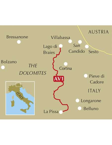 Trekking Alta Via 1 - Trekking in the Dolomites - Dolomitok túrakönyv