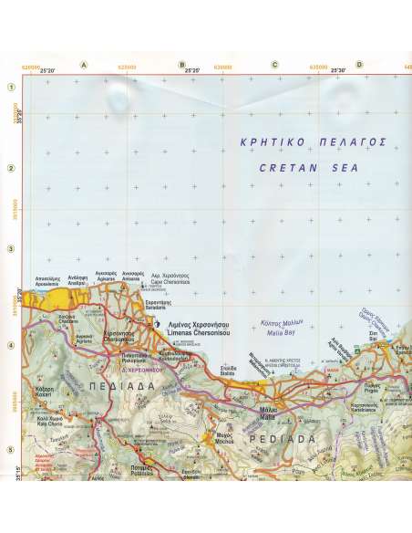 Xania - Chania - Gavdos - Kréta turistatérkép - vízálló