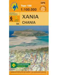 Xania - Chania - Gavdos - Kréta turistatérkép - vízálló