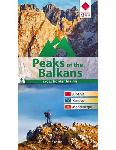 Peaks of the Balkans -  A Balkán csúcsai térkép