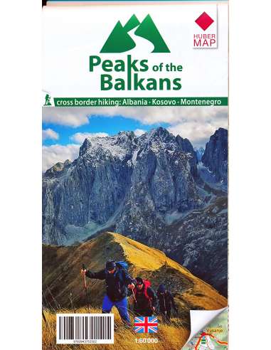 Peaks of the Balkans -  A Balkán csúcsai térkép