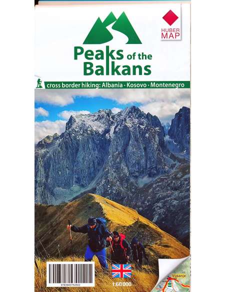 Peaks of the Balkans -  A Balkán csúcsai térkép