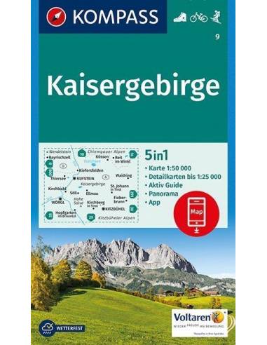 KK 9 Kaisergebirge turistatérkép