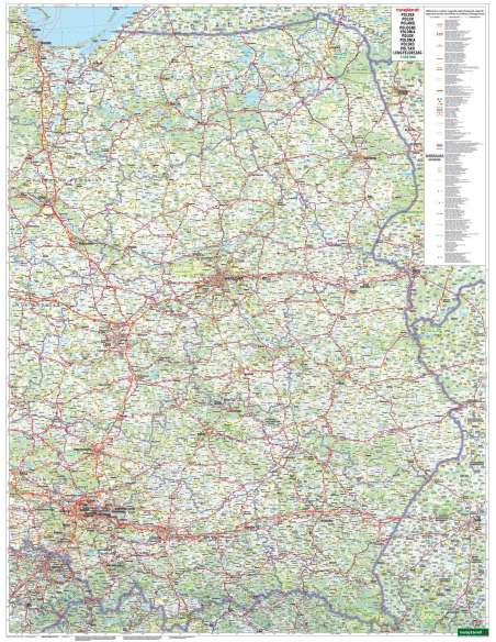 Poland - Polska - Lengyelország térkép