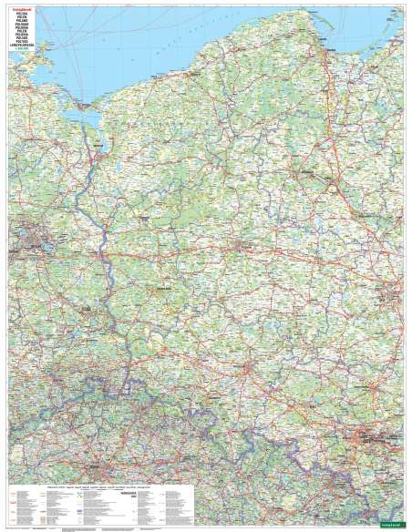 Poland - Polska - Lengyelország térkép