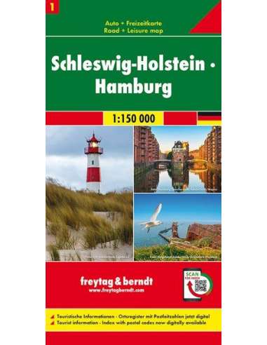 Schleswig-Holstein - Hamburg térkép