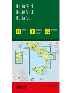 Italy south - Dél-Olaszország autótérkép 2