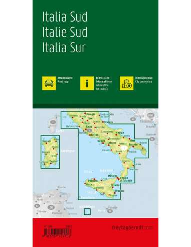 Italy south - Dél-Olaszország autótérkép