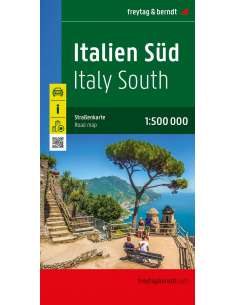 Italy south - Dél-Olaszország autótérkép