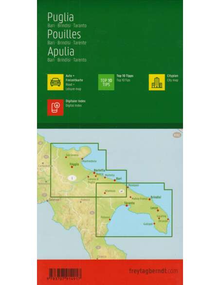 Apulia-Bari-Brindisi-Taranto-Puglia térkép