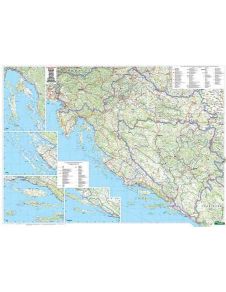 Croatia - Horvátország térkép 2026
