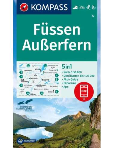 KK 4 Füssen - Außerfern túra-, kerékpáros-, sí-...