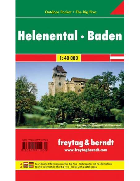 Helenental - Baden zsebtérkép esőálló