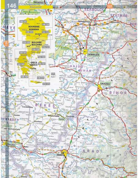 MN 0136 Europe 2024 Atlas (A4-Spiral) - Európa atlasz 2024