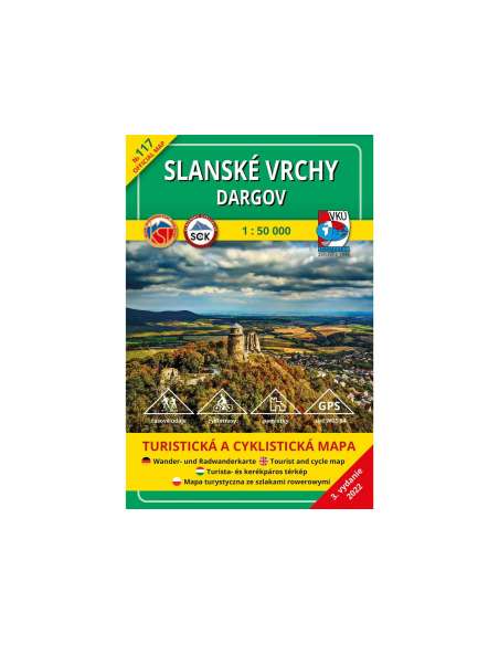 TM 117 Szalánci-hegység - Dargó turistatérkép - Slanské vrchy - Dargov