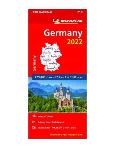 MN 718 Germany 2022 - Németország térkép