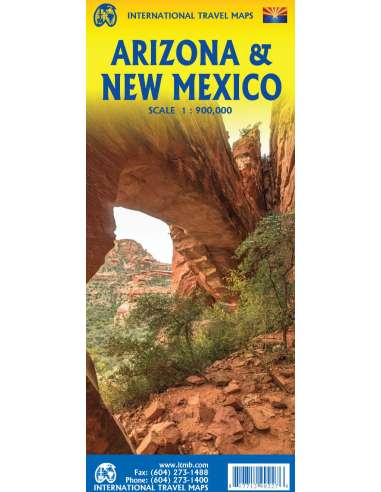 Arizona & New Mexico térkép