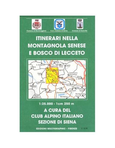 Montagnola Senese e bosco di Lecceto túratérkép