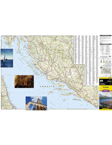 Croatia Adventure - Horvátország térkép