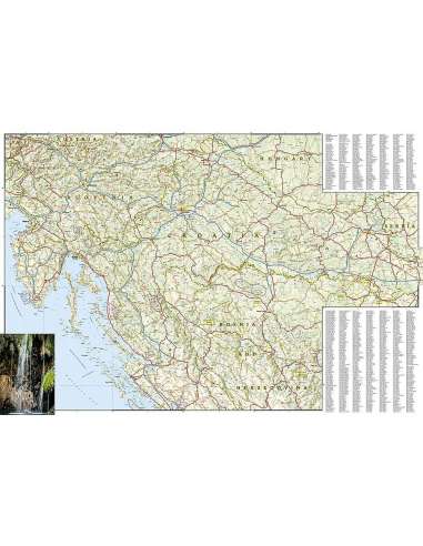 Croatia Adventure - Horvátország térkép