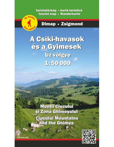 Csíki-havasok és a  Gyimesek - Úz völgye térkép - Munţii Ciucului şi Zona Ghimeşului