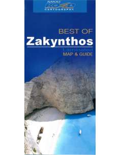 Zakynthos laminált térkép