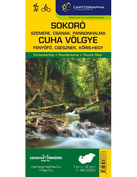 Sokoró - Cuha-völgye turistatérkép