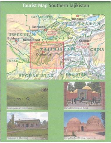 Southern Tajikistan - Dél-Tadzsikisztán térkép