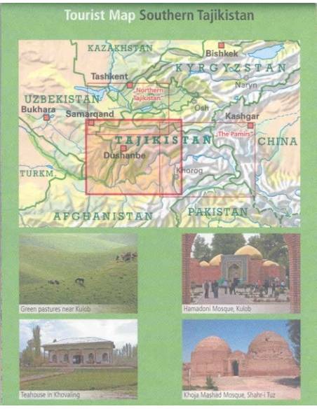 Southern Tajikistan - Dél-Tadzsikisztán térkép