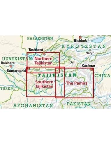 Southern Tajikistan - Dél-Tadzsikisztán térkép