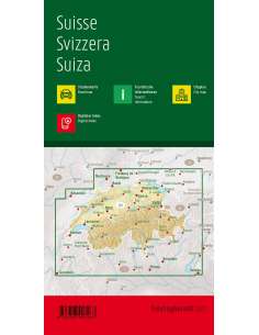 Schweiz - Switzerland - Svájc térkép 2