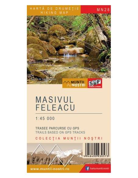 MN28 Masivul Feleacu - Erdőtelek - Kolozsvártól délre turistatérkép