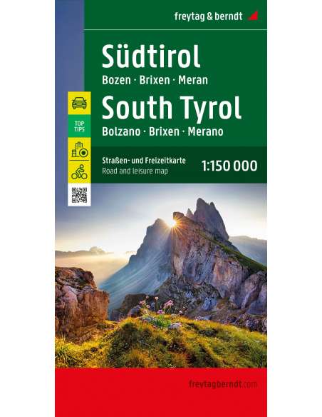 Southern Tyrol - Südtirol - Bolzano - Brixen - Merano - Dél-Tirol - Bolzano térkép