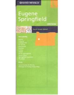 EUGENE & SPRINGFIELD TÉRKÉP (OREGON)