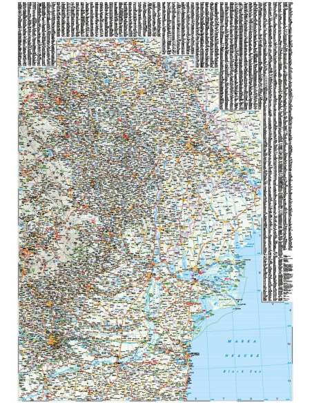 RKH Rumänien - Moldau - Románia - Moldova térkép - 2025