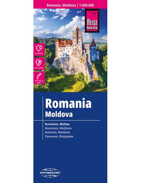 RKH Rumänien - Moldau - Románia - Moldova térkép - 2025