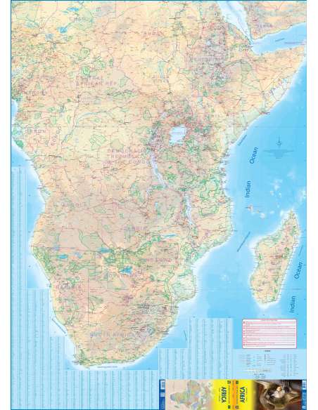 Africa - Afrika térkép