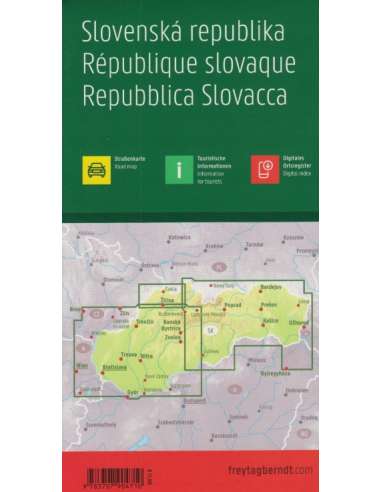 Slovak Republic - Szlovákia térkép