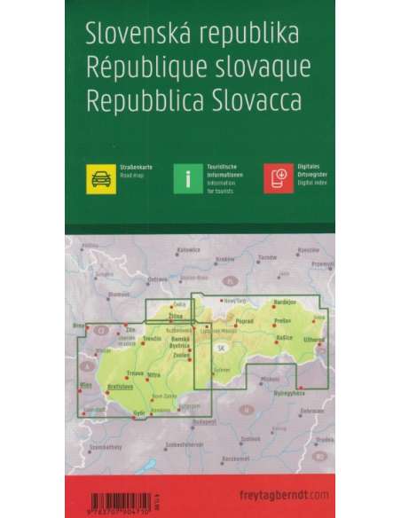 Slovak Republic - Szlovákia térkép