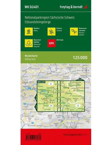 Nationalparkregion Sächsische Schweiz - Szász-Svájc NP turistatérkép