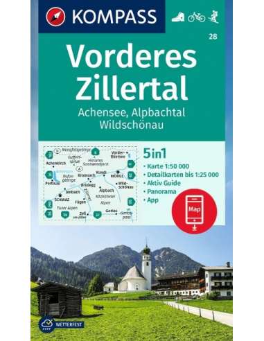 KK 28 Vorderes Zillertal - Achensee -...