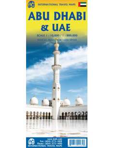 Abu Dhabi & UAE - Egyesült Arab Emirátusok térkép - ITM