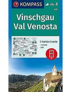 KK 670 Vinschgau - Val Venosta 3 db-os túra-, kerékpáros-...