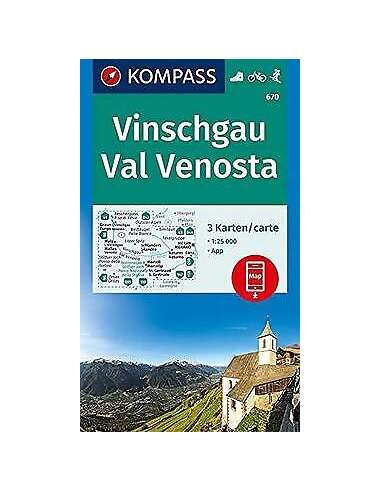 KK 670 Vinschgau - Val Venosta 3 db-os túra-,...