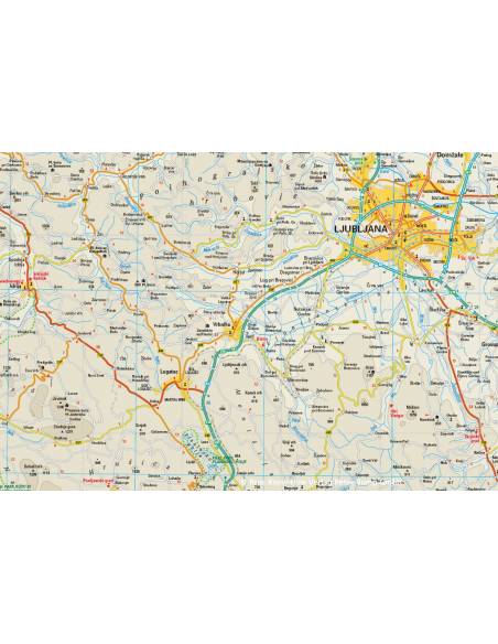 RKH Slovenia - Slowenien - Szlovénia térkép - 2025