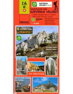 S 16a Sjeverni Velebit NP turistatérkép - Velebit-észak