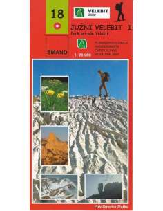 S 18 Juzni Velebit 1. - Dél-Velebit turistatérkép - 2022