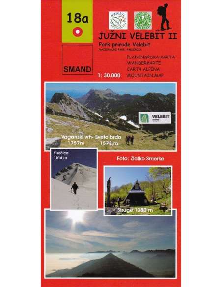 S 18a Juzni Velebit 2.  - Dél-Velebit 2  turistatérkép